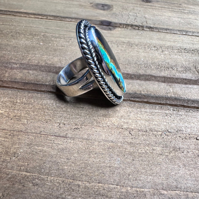 Blackjack turquoise ring