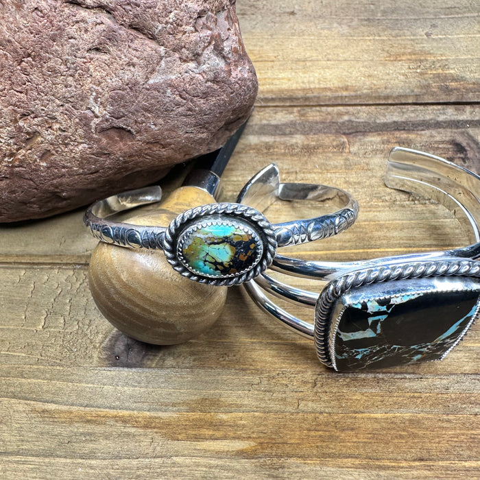 Blackjack  turquoise stacker cuff bracelet