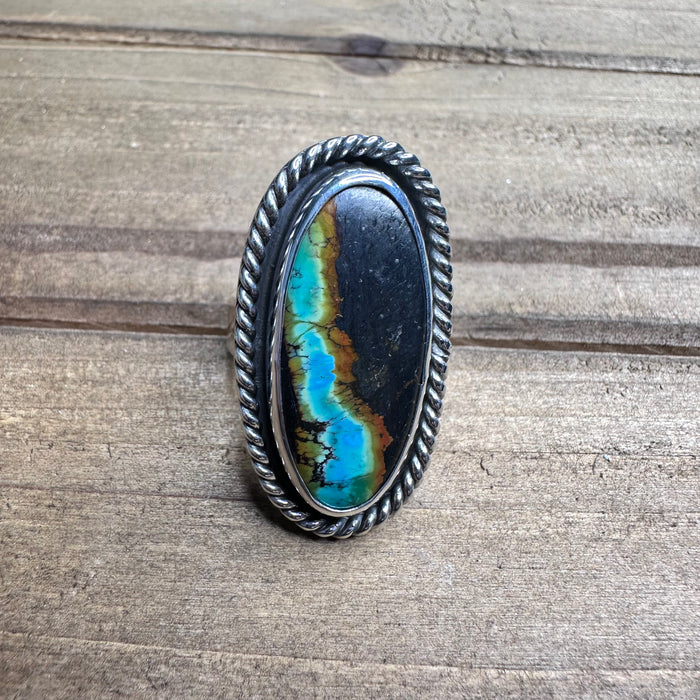 Blackjack turquoise ring