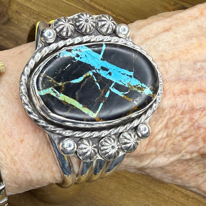 Blackjack turquoise cuff