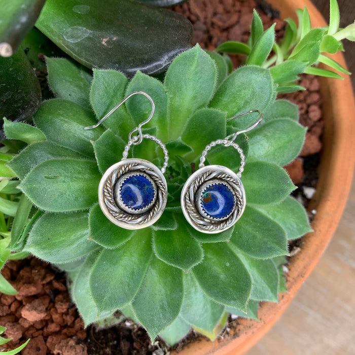 Azurite earrings