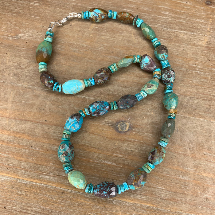 Large nugget turquoise necklace