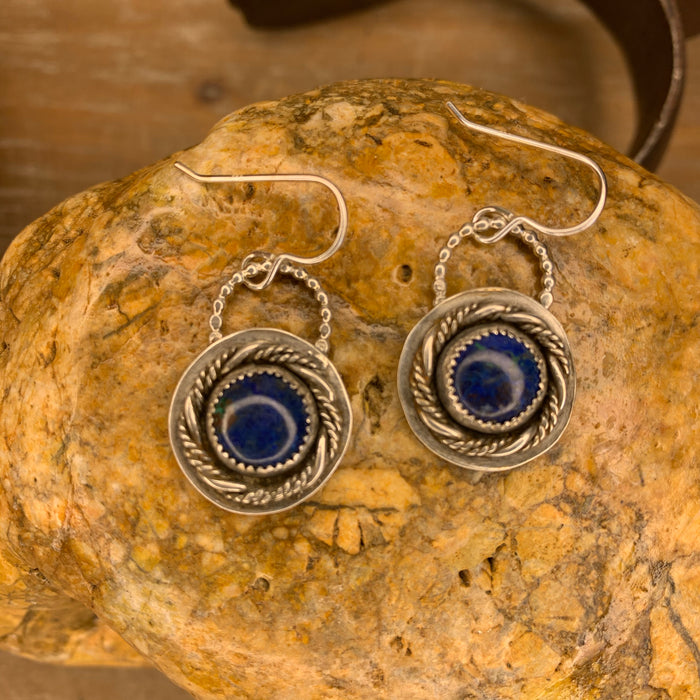 Azurite earrings