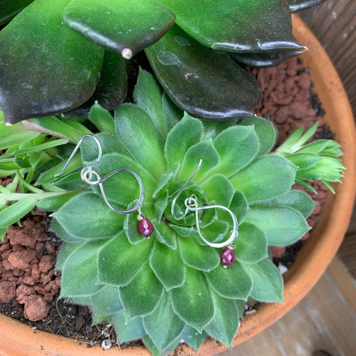 Ruby earrings