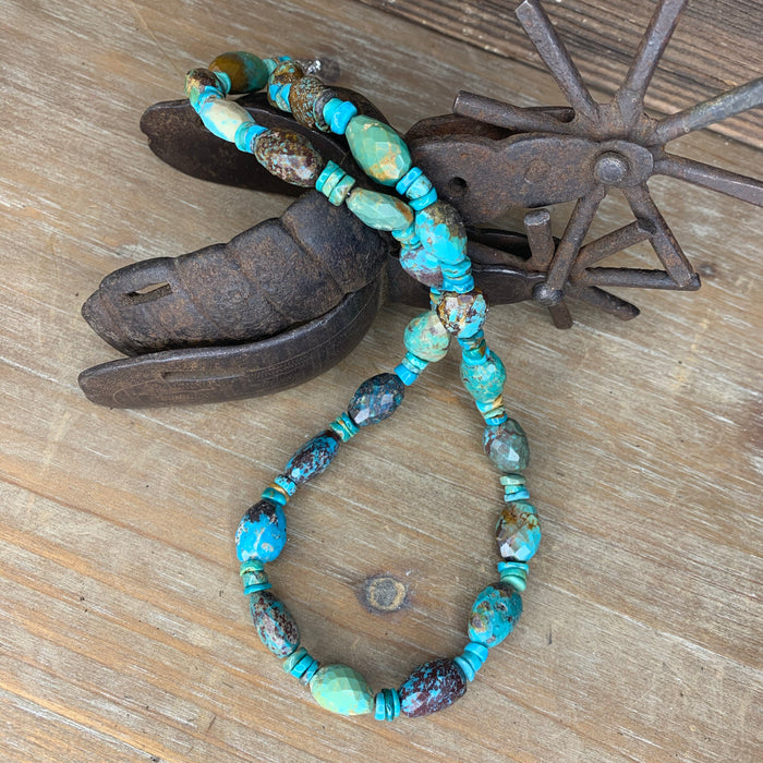 Large nugget turquoise necklace