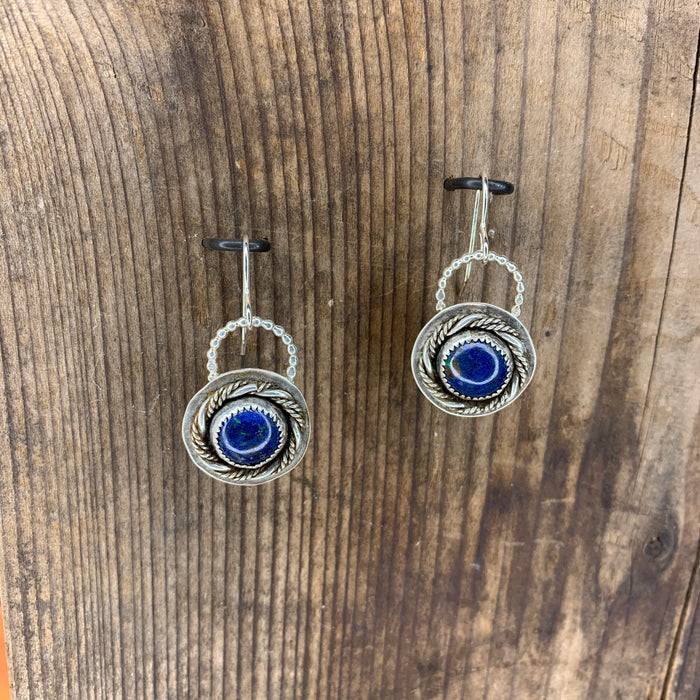 Azurite earrings