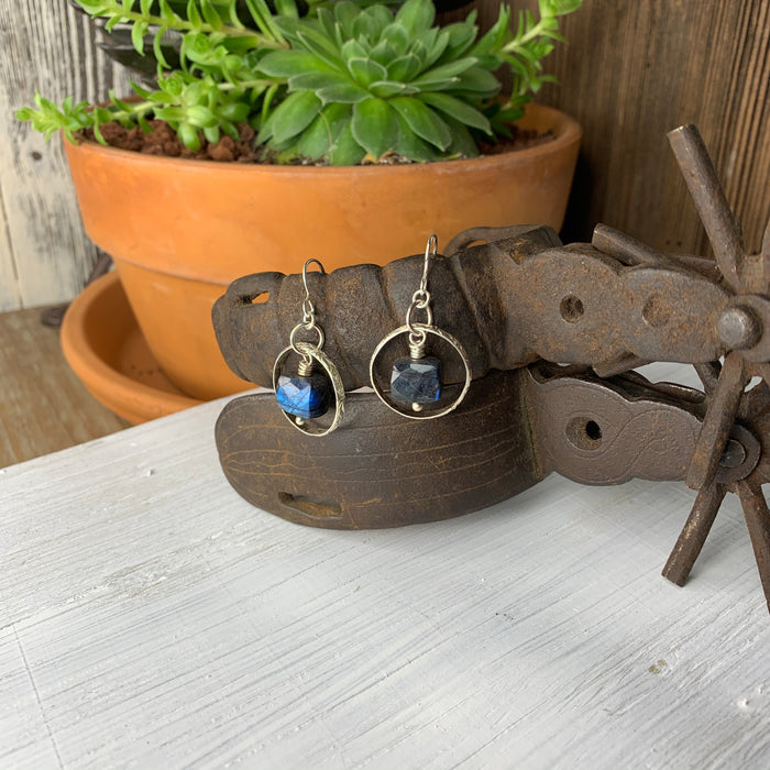 Labradorite earrings