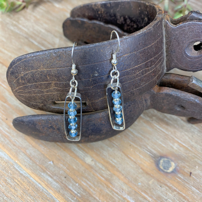 London blue topaz earrings