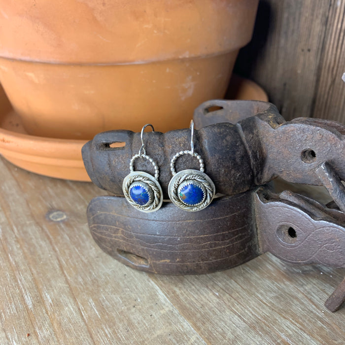 Azurite earrings