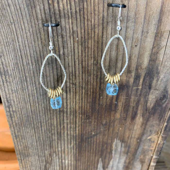 Blue topaz earrings