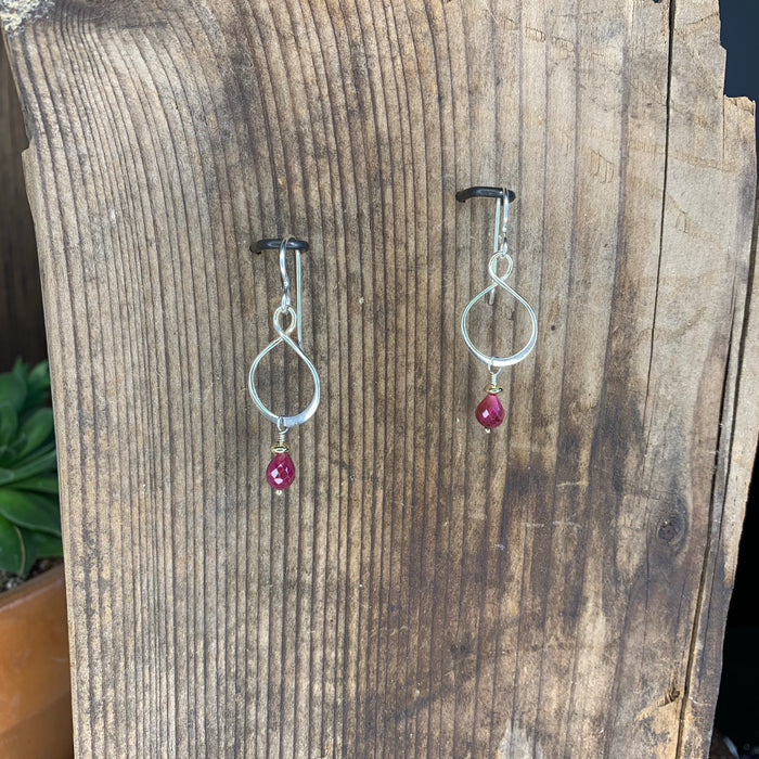 Ruby earrings