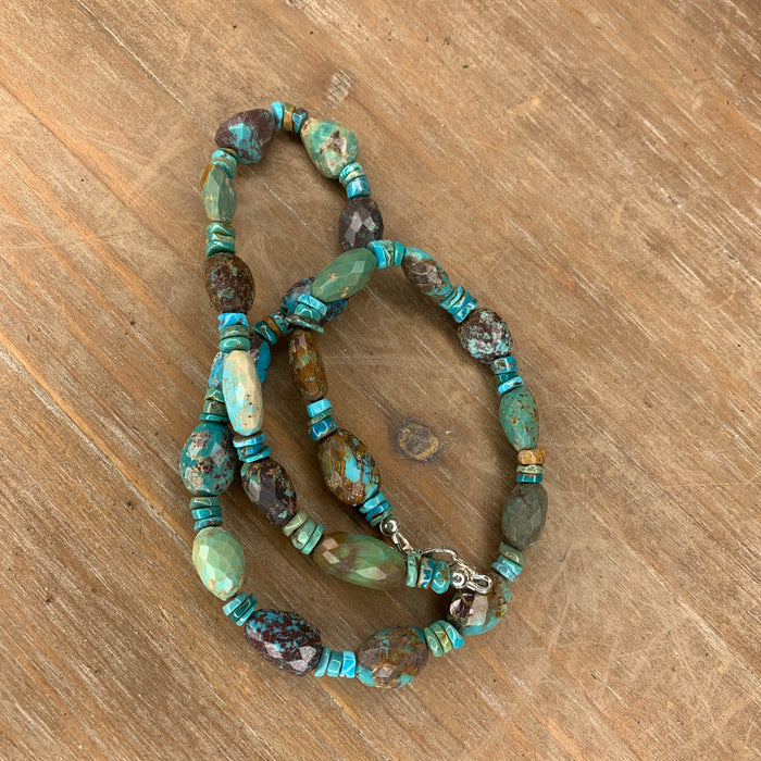 Large nugget turquoise necklace