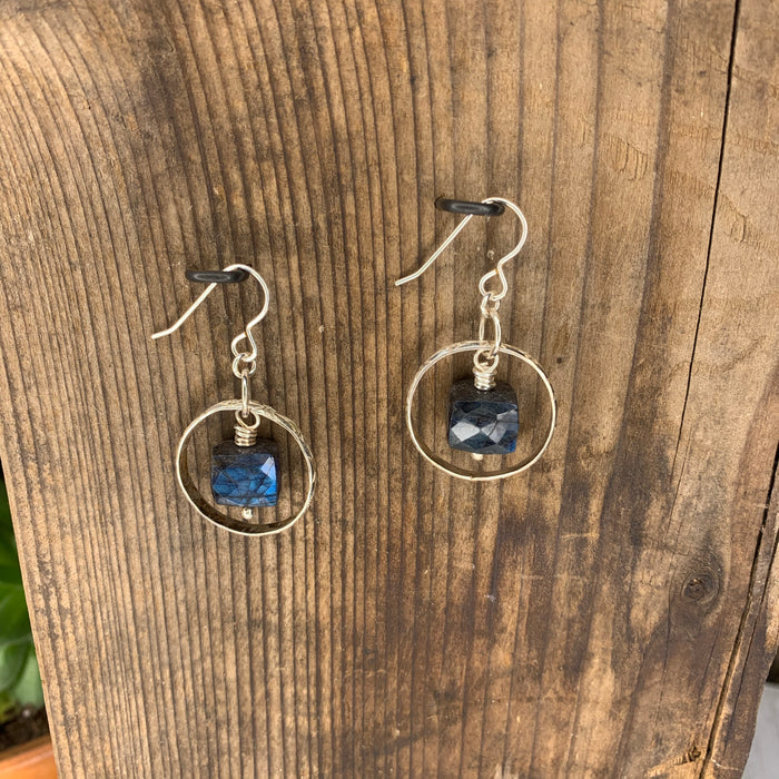 Labradorite earrings