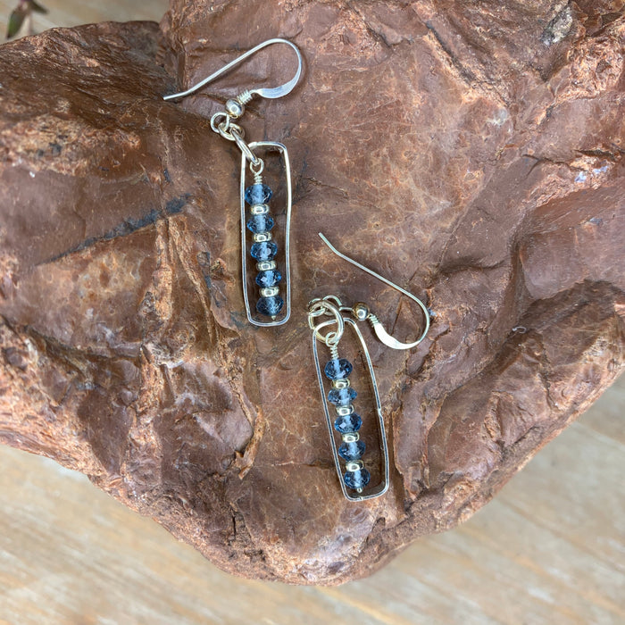 London blue topaz earrings