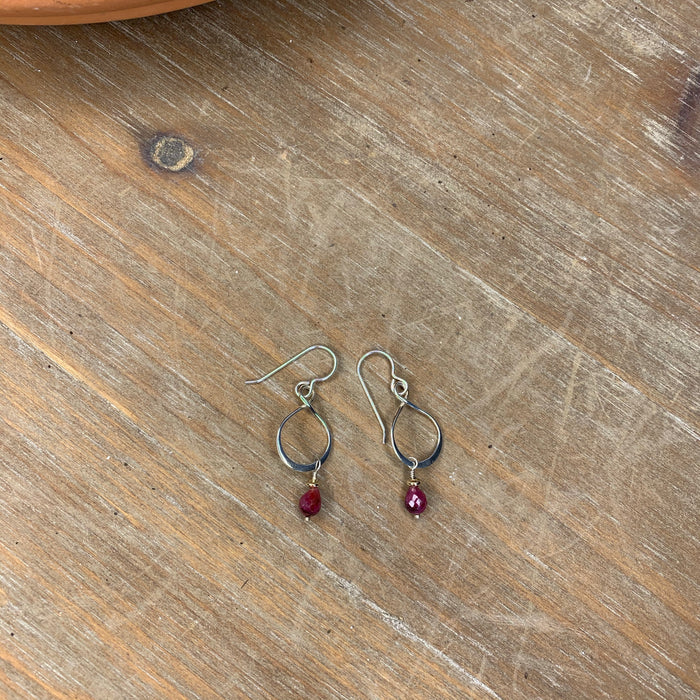 Ruby earrings