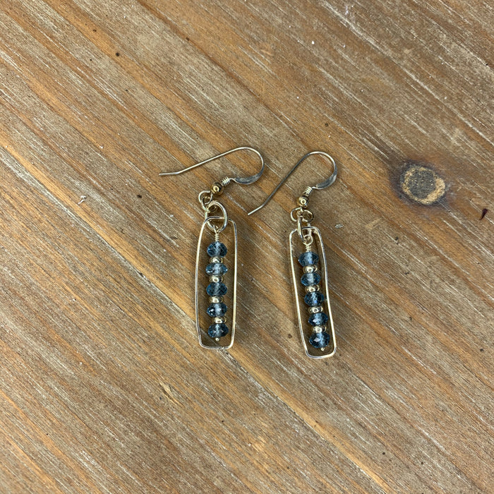 London blue topaz earrings